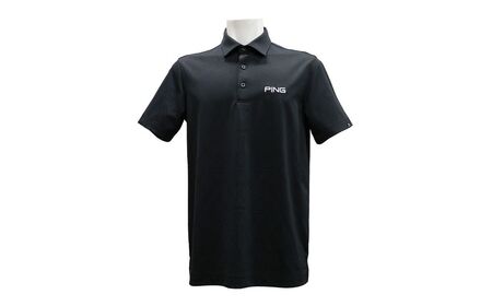 PING ストレッチダルブラ三角幾何学柄ジャカード 半袖ポロシャツ ゴルフウェア ピンGOLF 621-6260903【ブラック/Lサイズ】｜石川県 小松市【テンポイント株式会社】