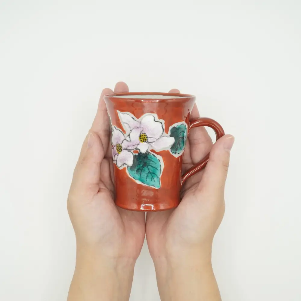 九谷焼 マグカップ・花水木