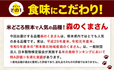 【18ヶ月定期便】令和7年産 森のくまさん 無洗米 20kg 5kg×4袋 計18回お届け 《お申込み翌月から出荷》 お米 こめ 熊本県産 ご飯 備蓄