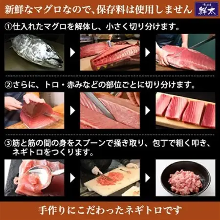 【2ヵ月毎定期便】保存料不使用!手作り天然ミナミマグロ100%まぐろたたき(冷凍80g×6袋)全6回【配送不可地域：離島】【4081855】