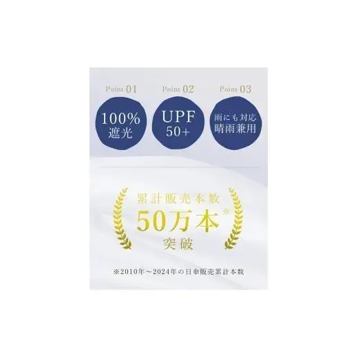 ロサブラン [ピンク] 日傘 2段 折りたたみ傘 50cm シングルフリル 曲がり手元 (傘袋付) 