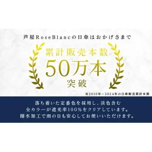 ロサブラン [シャンパンベージュ×ベージュ] 【日傘】ジャンプ ラージ【VEILO】 