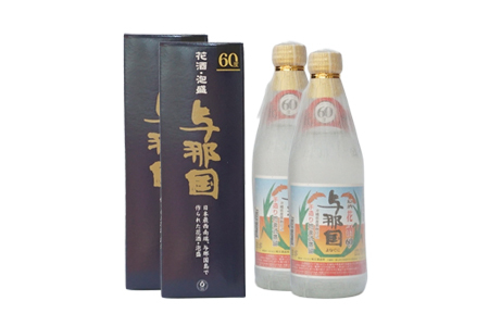 琉球泡盛 花酒 よなぐに 60度 ≪360ml×2本≫（丸）E0061｜沖縄県 与那国町 泡盛 お酒 酒 崎元酒造所