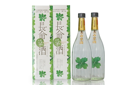 長命草酒 25度 ≪720ml×2本≫ E0075｜沖縄県 与那国町 長命草 泡盛 お酒 酒 崎元酒造所