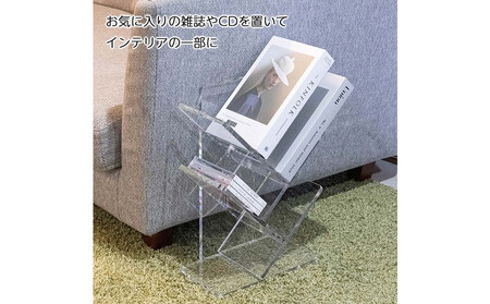ブックシェルフ アクリル製  1台 川崎市自社工場一貫生産品