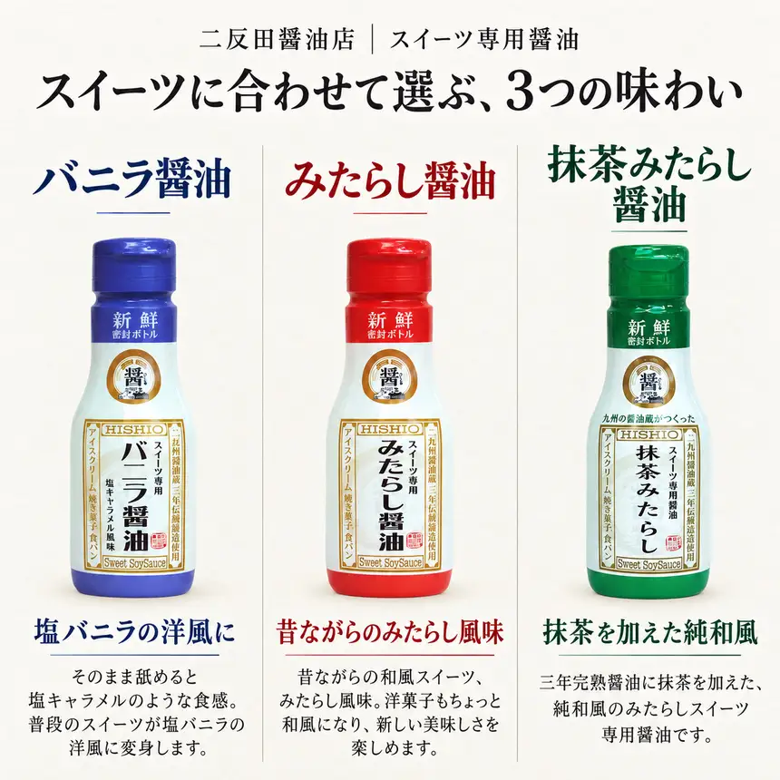 スイーツ専用醤油 抹茶みたらし醤油 280g | スイーツ醤油 デザート調味料 抹茶 みたらし 醤油 アイス プリン 大分県 中津市