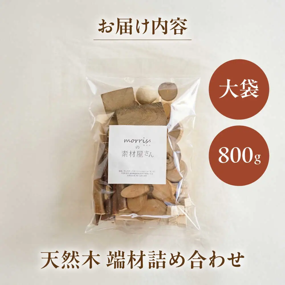 morrissの素材屋さん アソート大袋[VFA002]木材 端材 工作キット ハンドメイド