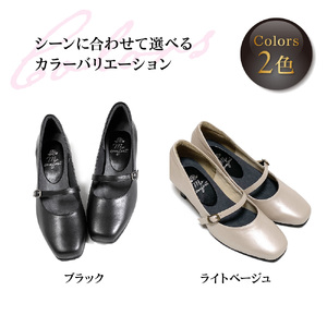 甲高５E甲バックルベルトパンプス〈up23〉_OS284-0026