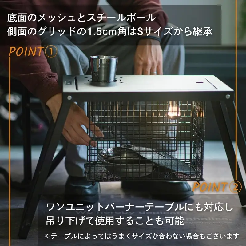 ANOBA フォールディングワイヤーバスケット M (AN113)