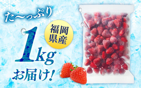 【全3回定期便】訳あり冷凍いちご「博多あまおう」1kg（加工用）  桂川町/株式会社やまやコミュニケーションズ[ADAN065]