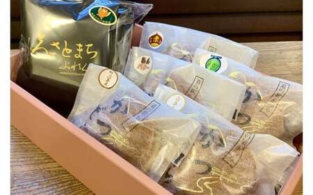 珈琲とかつどら5個【城里町ブレンド(ドリップバッグ)/どらやき5種】(AF133)