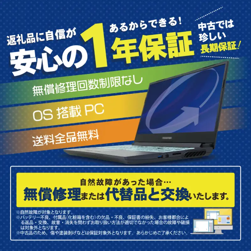 スタンダードリユースパソコン 15.6インチ Core i5 8世代/新品SSD240GB/メモリ8GB