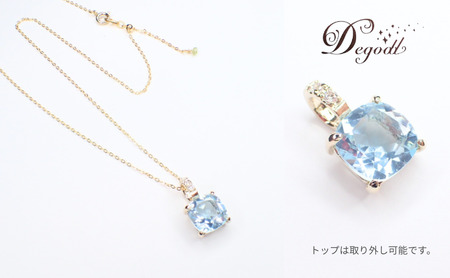 ブルートパーズSQネックレス　天然石 ペンダント 天然石ジュエリー アクセサリー ネックレス ジュエリー レディースアクセサリー 宝石 プレゼント 贈り物