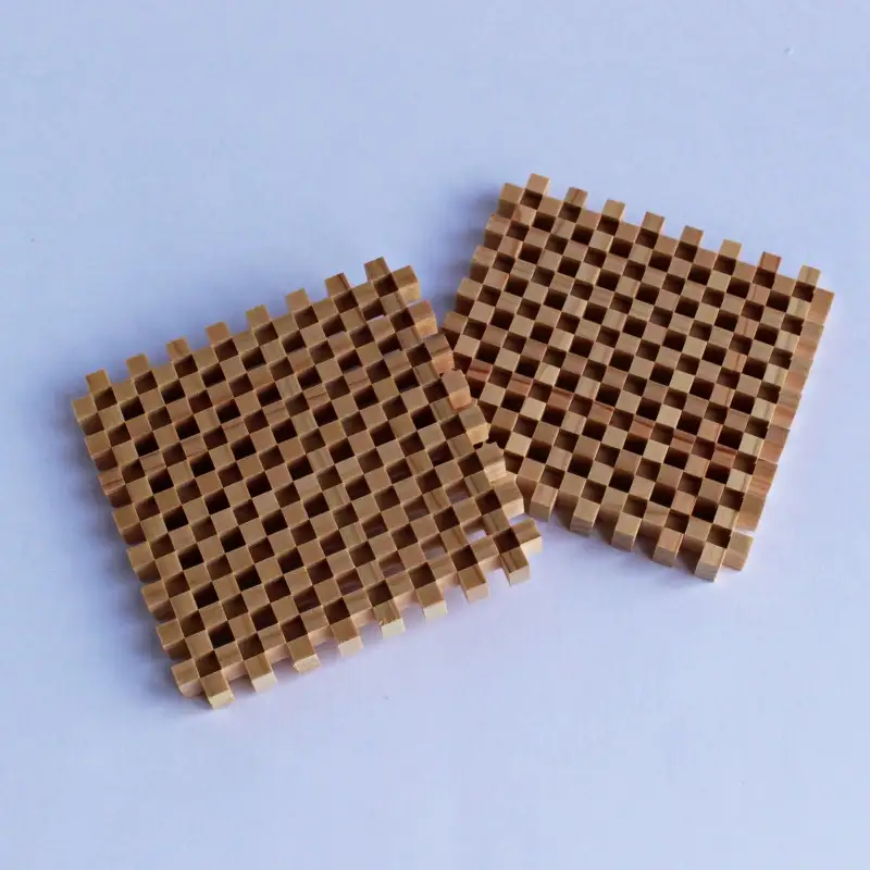 真庭組子 市松コースター 箱入り / 組子 天然木 市松柄 コースター 和雑貨 和モダン 岡山県 真庭市 【sdkb003-01】