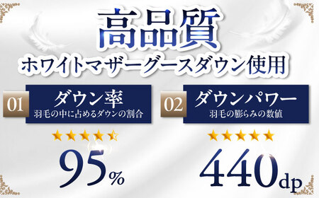 【糸島羽毛ふとん】【ダブル】 羽毛 布団 本掛け 2層式 ポーランド産 グースダウン95% 糸島市 / 株式会社三樹 / 布団 羽毛[AYM030]