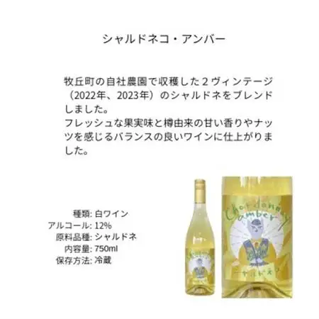 三養醸造 シャルドネコ・アンバー 750ml×1本【配送不可地域：離島】【1704422】