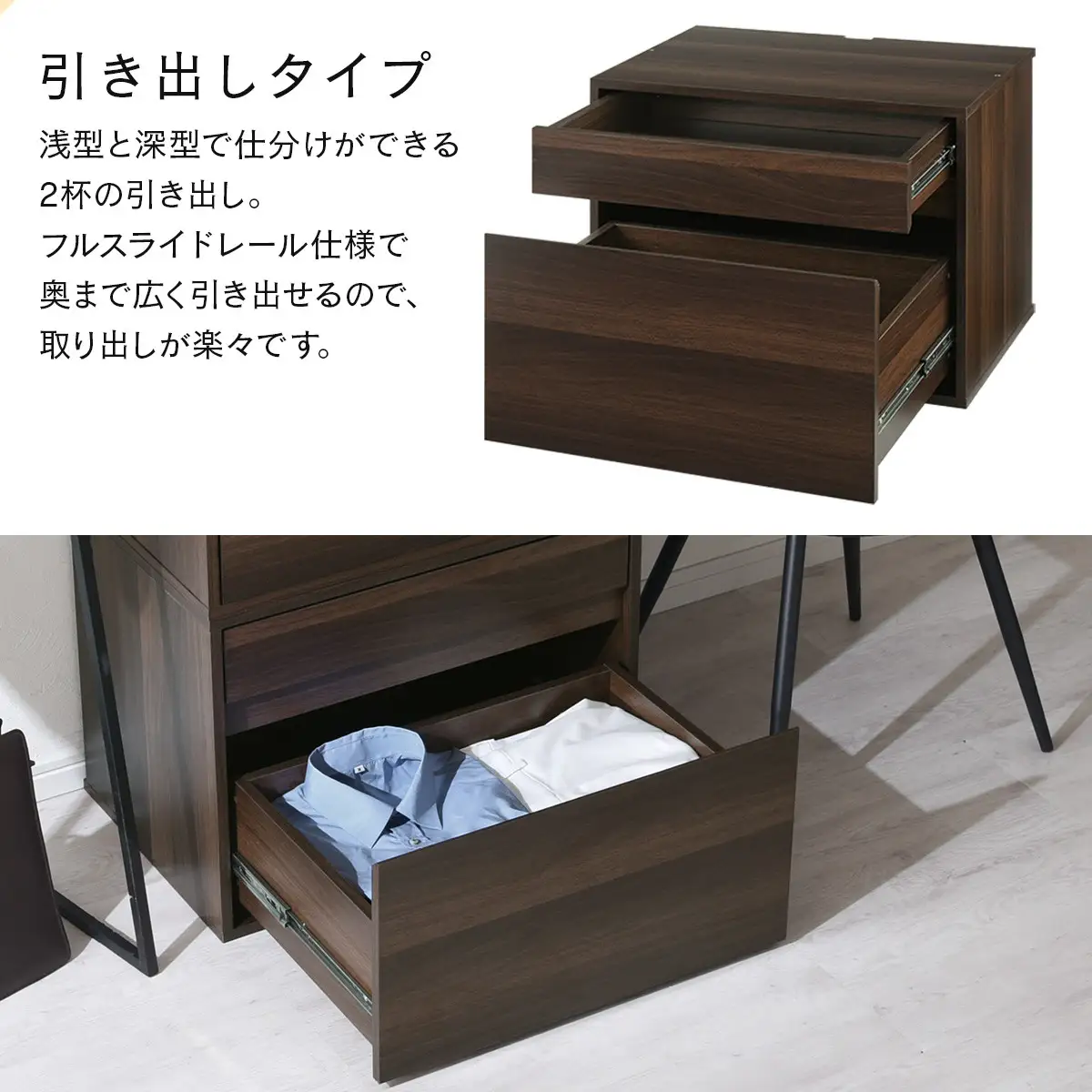 【完成品でお届け】[ 幅60cm ] キューブボックス型テレビ台〔引き出しタイプ〕（ホワイト）キューブボックス 引き出し テレビ台 ロータイプ カラーボックス 収納 シェルフ ローボード コンパクト LKANET300247-2-WH