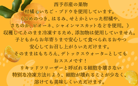 ＜アイスフルーツボックス（ミックス3袋、柑橘5袋） 2回定期便＞ 冷凍みかん 冷凍果実 温州みかん 甘平 ぽんかん せとか いちご ぶどう 果物 くだもの 渡江から一歩を踏み出す会 愛媛県 西予市【冷凍】『お申込み月の翌月より配送を開始します』ATI0038
