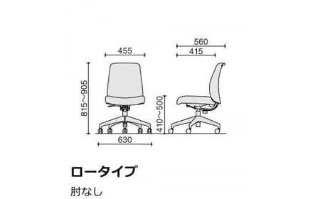 コクヨチェアー　エルア(ソフトベージュ)　／肘無／在宅ワーク・テレワークにお勧めの椅子 C02-W101CW-E11K1K2 ロータイプ・肘無・白樹脂脚・本体白・布・ナイロンキャスター・カーペット向き