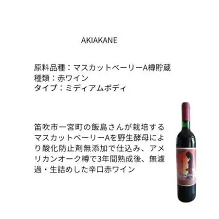 東晨洋酒 AKIAKANE 無添加ワイン【1706017】