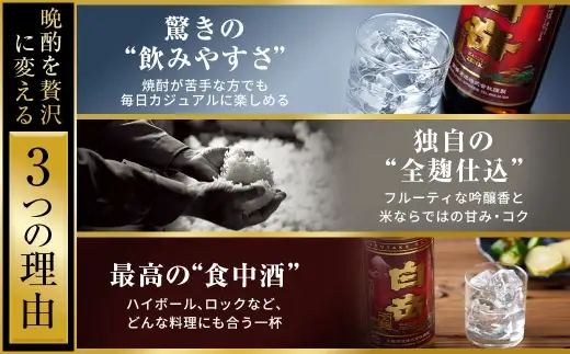 球磨焼酎 「 白岳全麹 900ml 」 2本 焼酎 お酒 酒 アルコール 米焼酎 白岳 全麹仕込