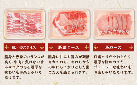 鹿児島県産豚 3種類 3kg（ バラ ・ 肩ロース ・ ロース ） K002-026_03 豚肉 豚バラ 肩ロース 国産豚