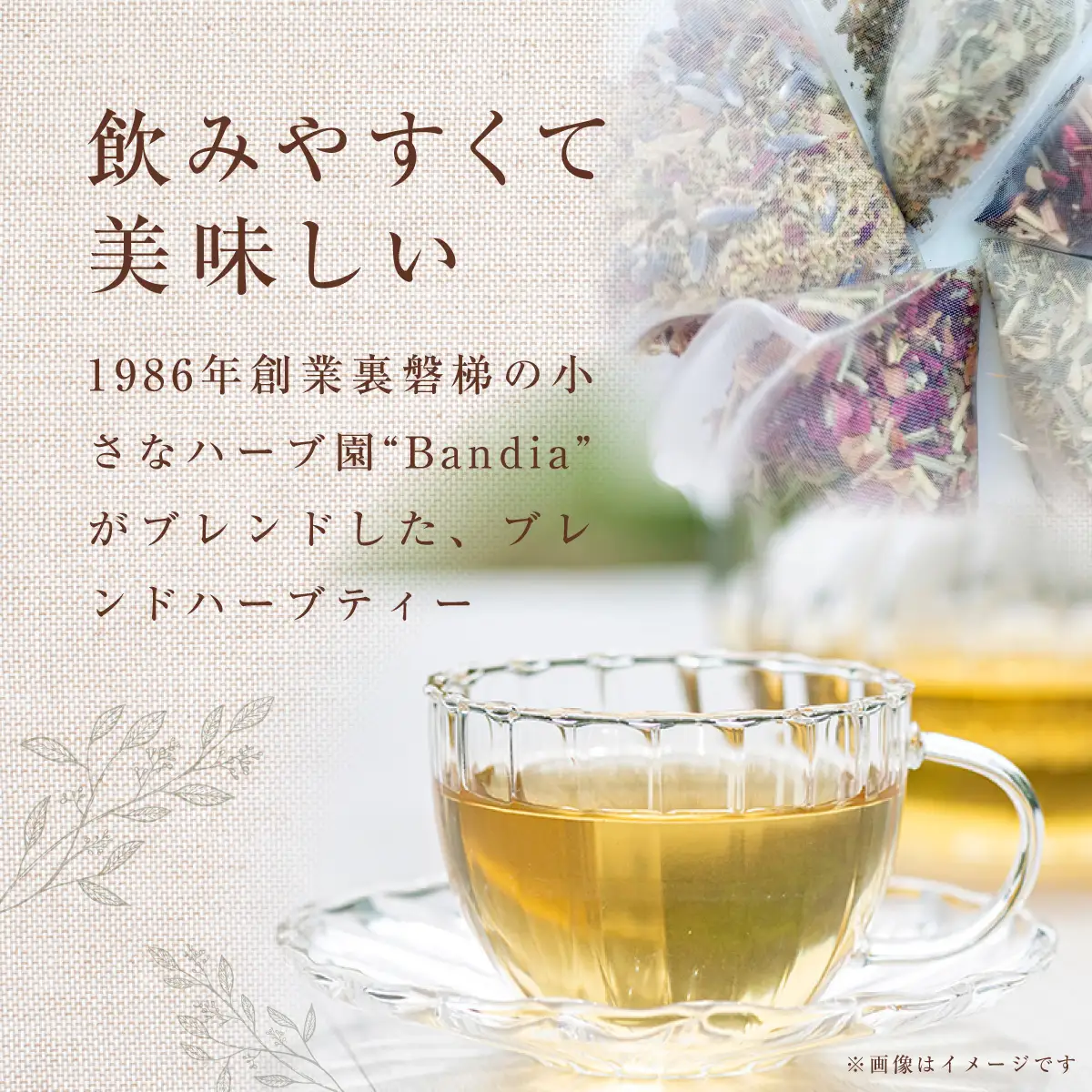 【四季便】Bandiaのハーブティー　季節のおすすめ3点  KBU010