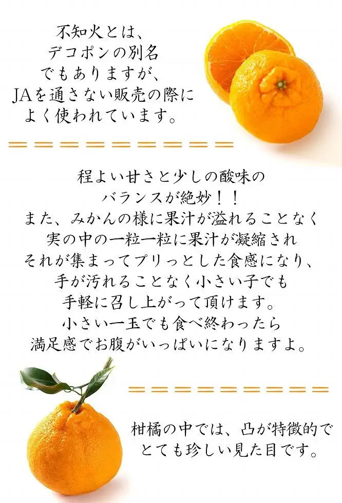訳あり 不知火 5kg(デコポンと同一品種)デコポン