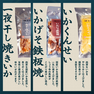 函館珍味6種セット おつまみ 珍味 ホタテ 貝ひも あたりめ 焼きいか いかげそ_HD246-001