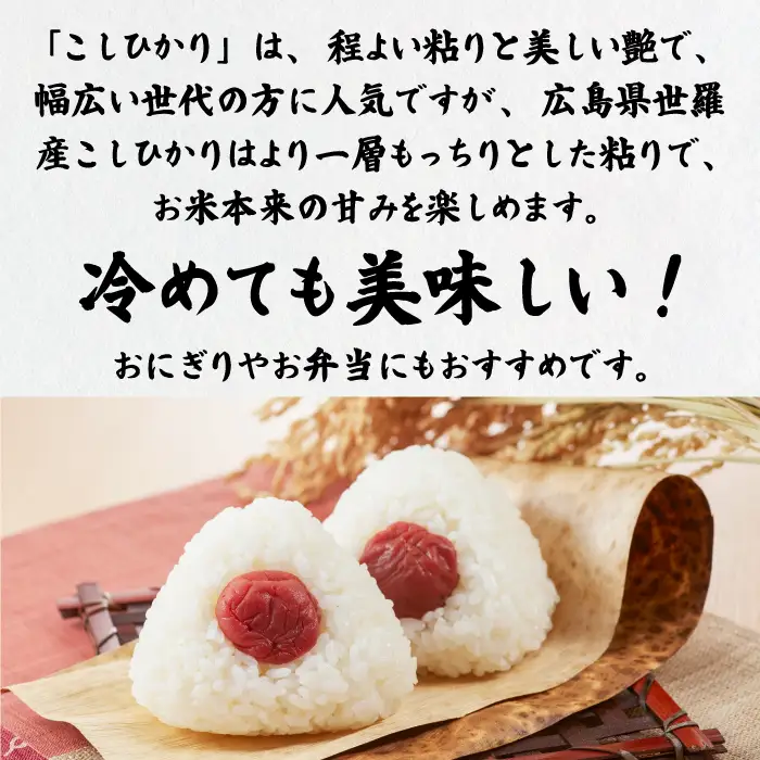 お米【令和7年産】こしひかり キューブ米（300g×6） コシヒカリ お米 精米 白米 ごはん ご飯 広島県 世羅町 A073-04