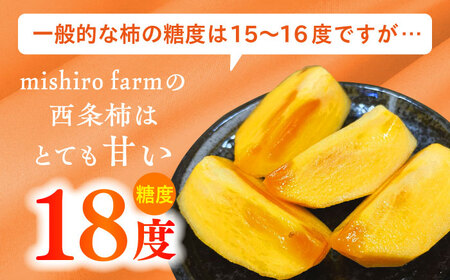 柿【数量限定40個】【秋限定！先行予約/10月上旬より順次発送】西条柿 合わせ柿 大玉2L 5kg 島根県松江市/mishiro farm[ALIJ005]