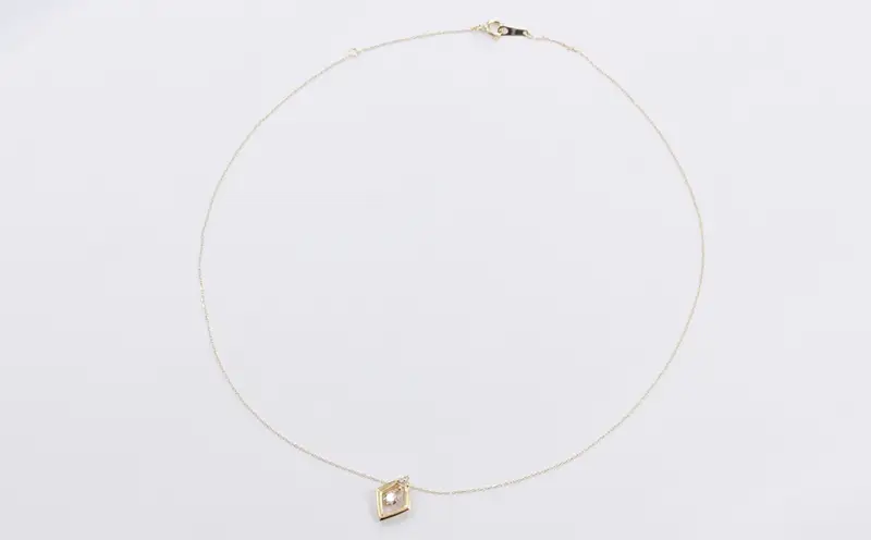 K18YG　天然ダイヤモンド　ネックレス　0.20ct【N17369B】