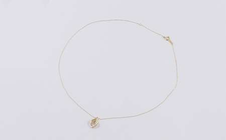 K18YG　天然ダイヤモンド　ネックレス　0.20ct【N17366B】