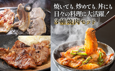 宮崎県産 豚肉 焼肉 3種食べ比べセット 合計1.2kg (肩ロース・バラ・豚トロ) 200g×6パック 真空小分けパック 冷凍 国産 送料無料