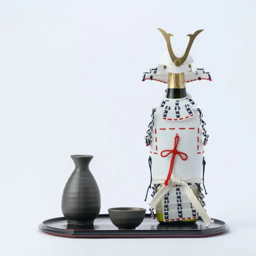 甲冑型ボトルホルダー　完成品　白【1719439】