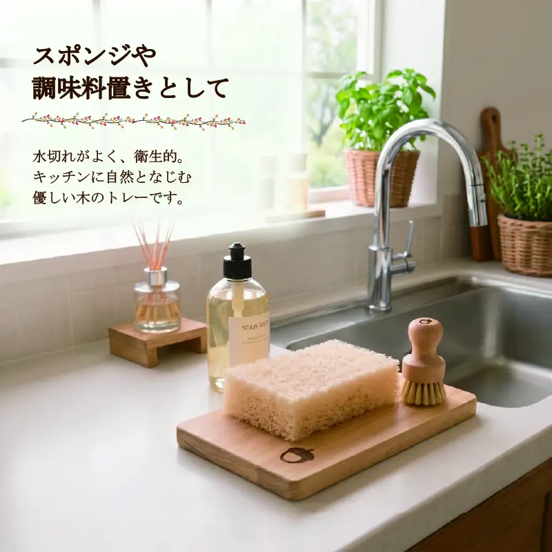 青森ヒバ マルチウッドトレイ 1枚 約7cm×14cm トレー
