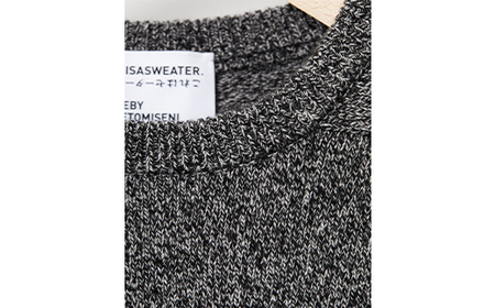 ≪先行予約≫【THISISASWEATER.】A4: A SWEATER IS COLOR.  Black moku ブラック カシミヤセーター 服 洋服 ユニセックス メンズ レディース ブランド 数量限定 山形県 山辺町 サイズ2 yt-scxkm2