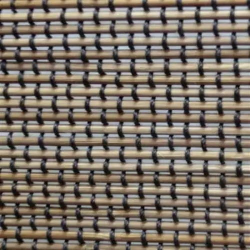 土肥家具工芸の卓上衝立　燻竹簾パターン2の70x42タイプ　ブラウンxいぶし竹 4【1707972】
