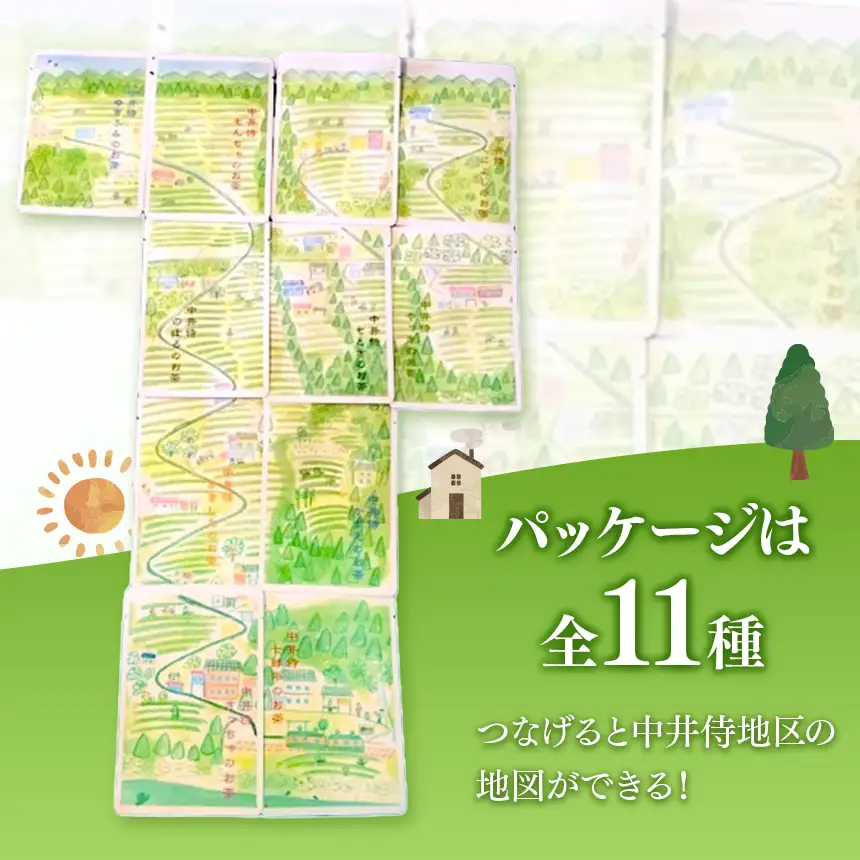 【先行予約】2026年6月頃より順次発送 長野県天龍村・中井侍地区のお茶11袋