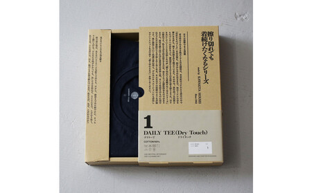 擦り切れても着続けたくなるDAILY TEE　サイズ1（S）【ネイビー】