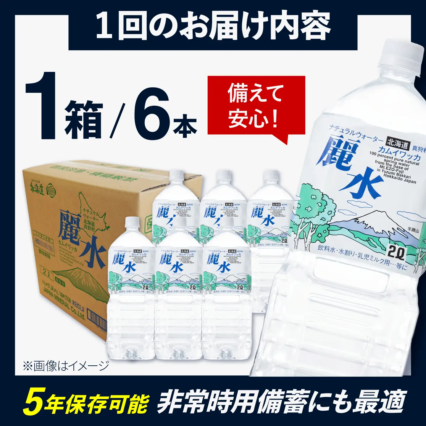 【全6回定期便】≪5年≫ 保存水 2L×6本 [BPAI013] 保存水
