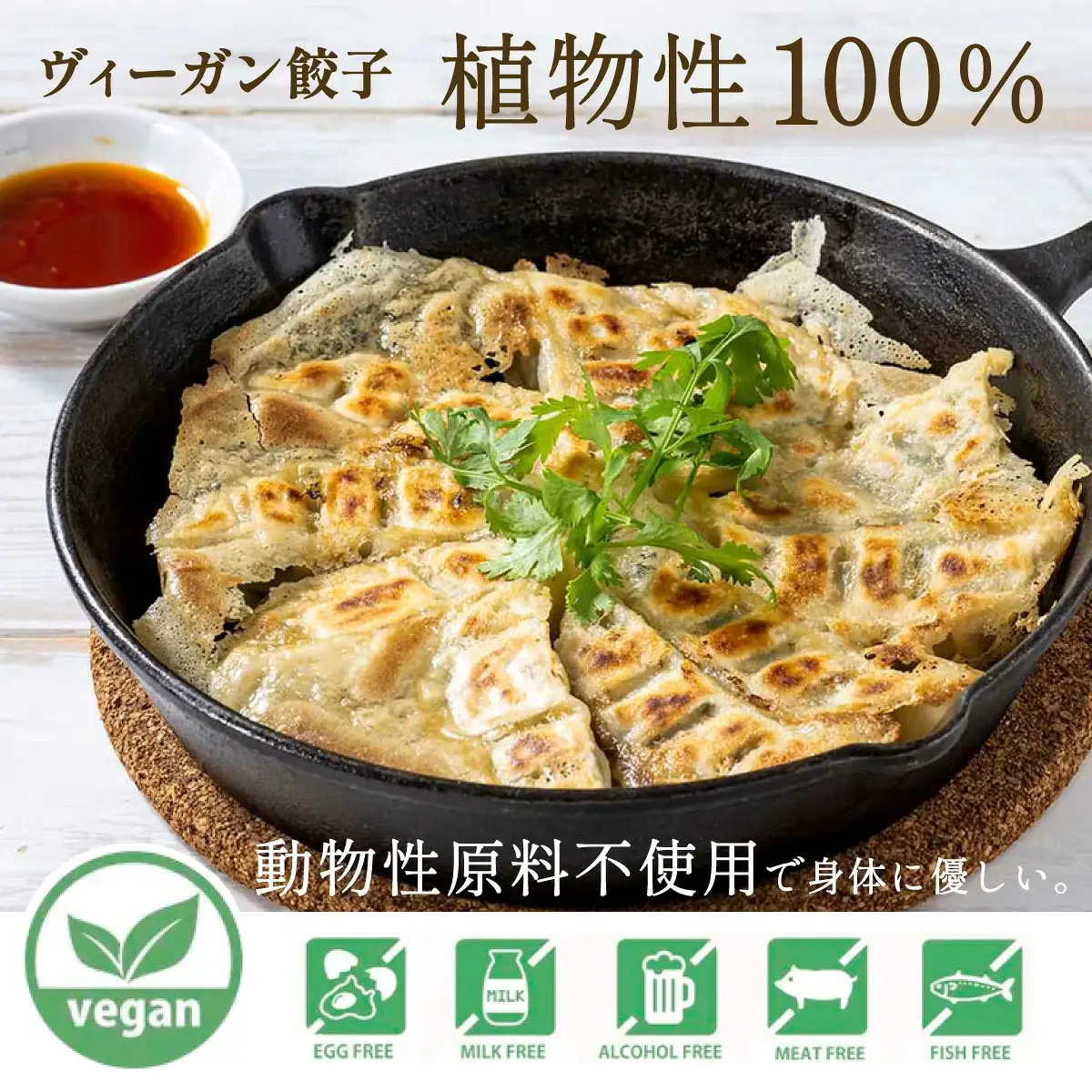 PEACEFUL GYOZA（ピースフルぎょうざ）ギフト4折セット　(18個入り×4箱)