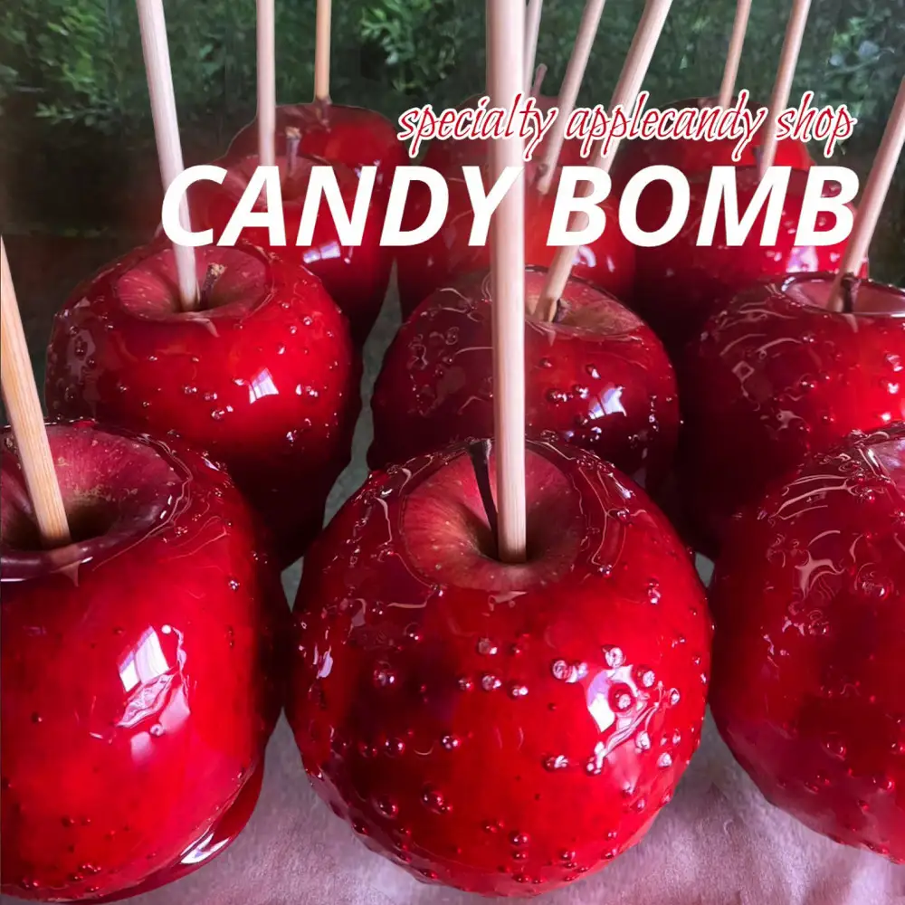 【ふるなびWEEK対象】CANDY BOMBの”ばえる”りんご飴 3個入り