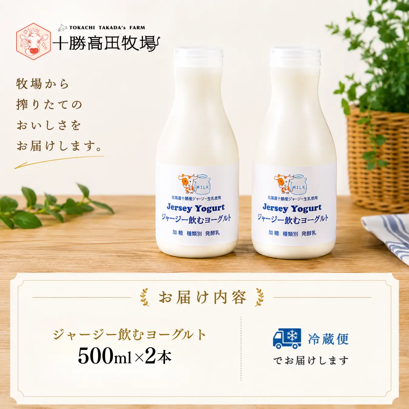 ジャージー飲むヨーグルト 500ml ×2 SKM022