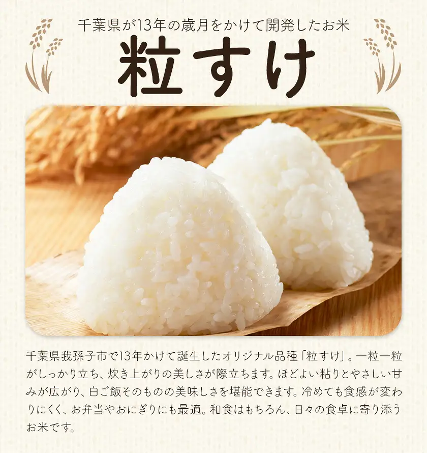 令和7年産 特別栽培米 白米 粒すけ 10kg(5kg×2) 