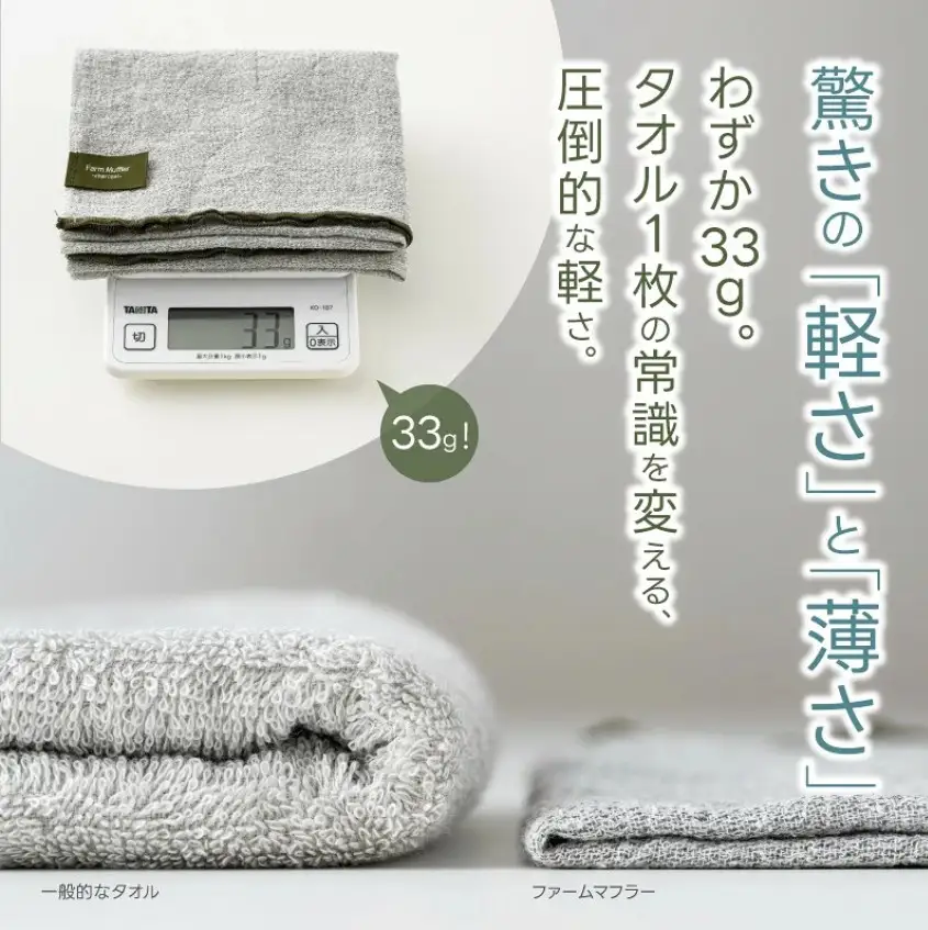 タオル 【ファームマフラー】4枚 農家が考えた万能タオル【BH-kiy008】