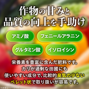 (株)三成 有機質100％肥料 自社製造オリジナル魚粉 お魚ペレット20kg _U146-0002