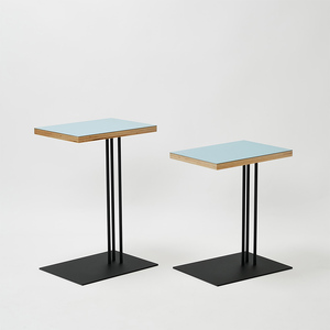 Rectangle side table （レクタングルサイドテーブル） ワークデスク H500 ブラック_アクアヴェール  EB8-0634