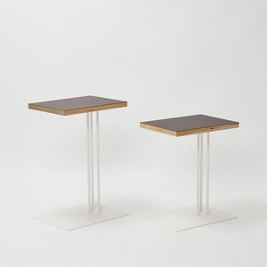 Rectangle side table （レクタングルサイドテーブル） ワークデスク H500 ホワイト_モーブ  EB8-0640