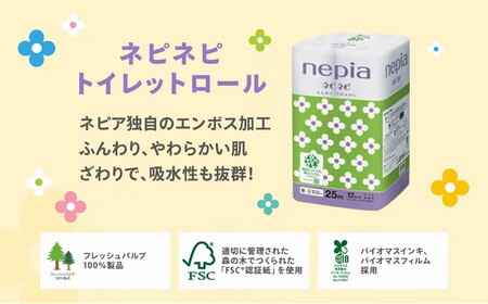 【定期便】2回発送 選べる発送間隔 ネピアネピネピトイレットロール12ロールダブル×6パック | 日用品 消耗品 必需品 ティッシュ トイレットペーパー トイレットロール ダブル 無香料 ストック 花粉症 花粉 防災 備蓄 まとめ買い 全国 発送 一人暮らし nepia ネピア